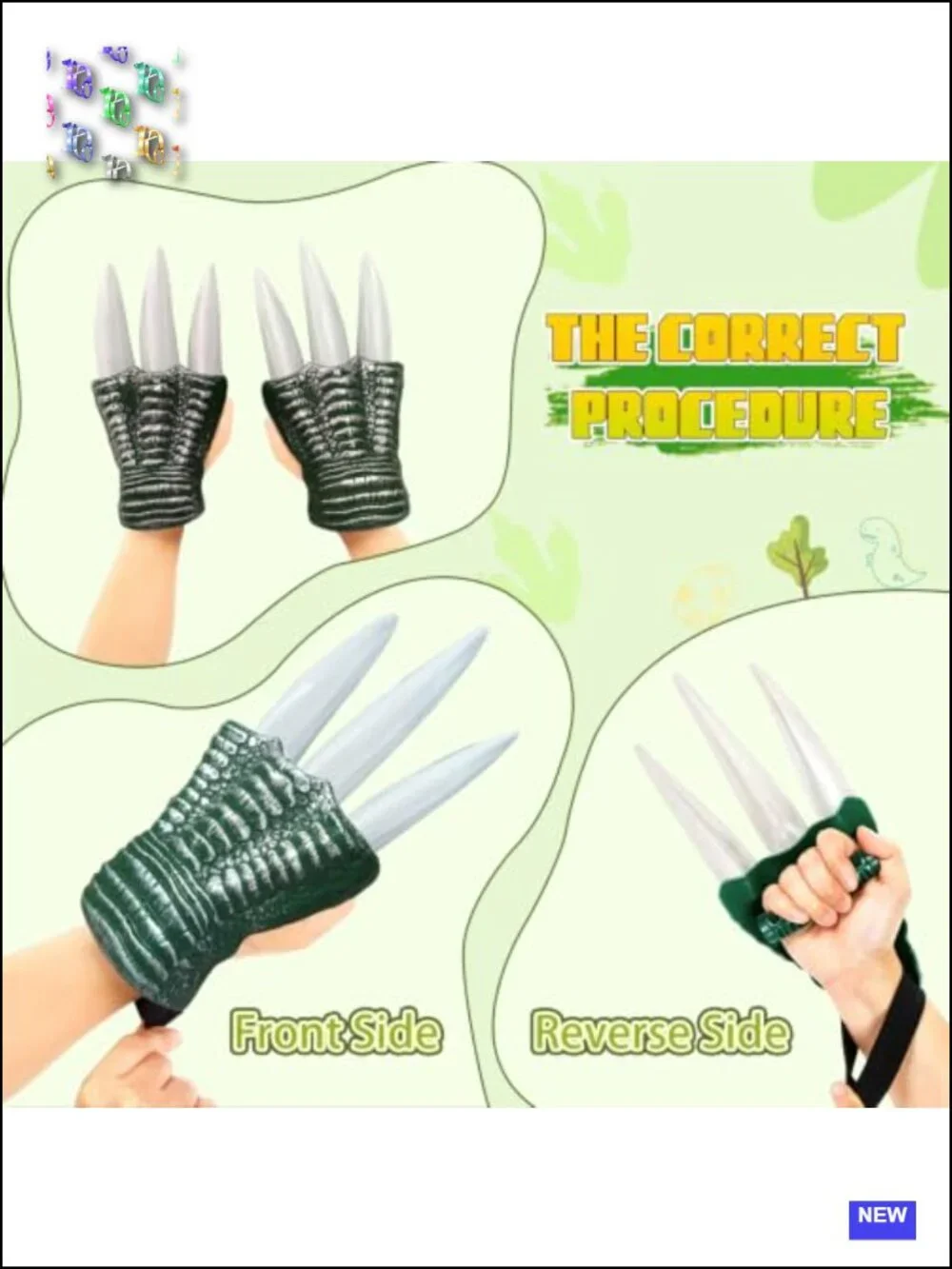 Dinosaur Costume Accessories - Claws & Tail for Kids